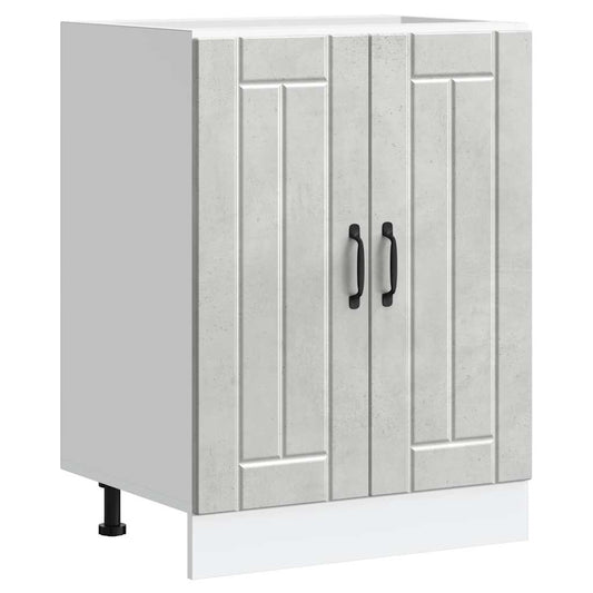 vidaXL Sink Base Cabinet "Lucca" Concrete Grey Engineered Wood