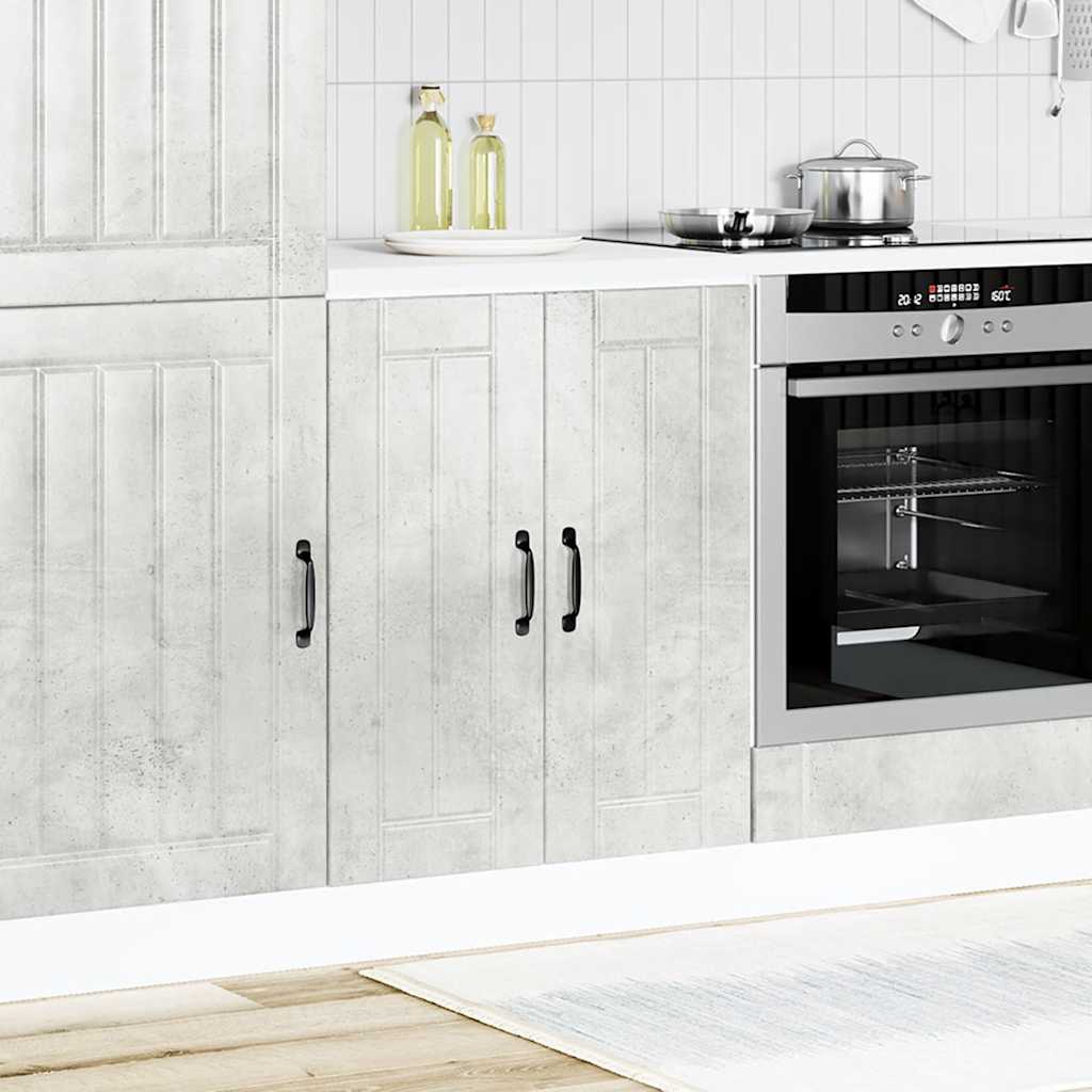 vidaXL Sink Base Cabinet "Lucca" Concrete Grey Engineered Wood