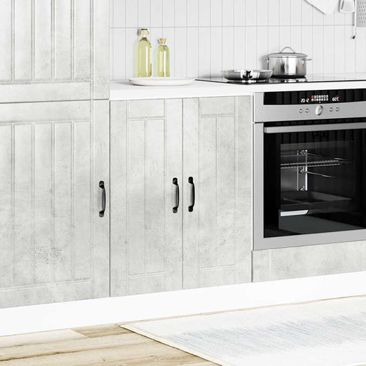 vidaXL Sink Base Cabinet "Lucca" Concrete Grey Engineered Wood