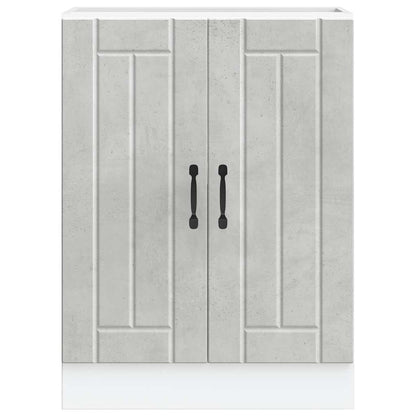 vidaXL Sink Base Cabinet "Lucca" Concrete Grey Engineered Wood