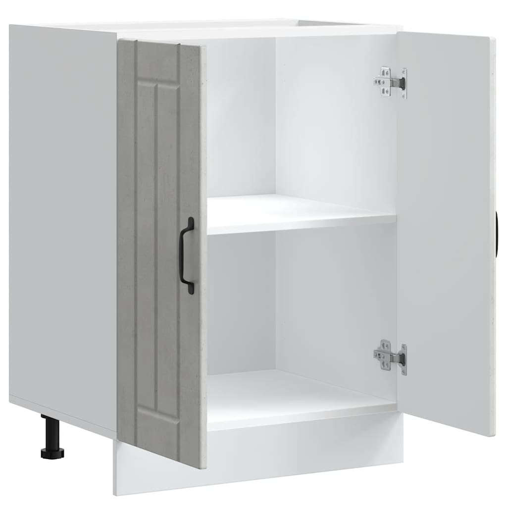 vidaXL Sink Base Cabinet Lucca Concrete Grey Engineered Wood