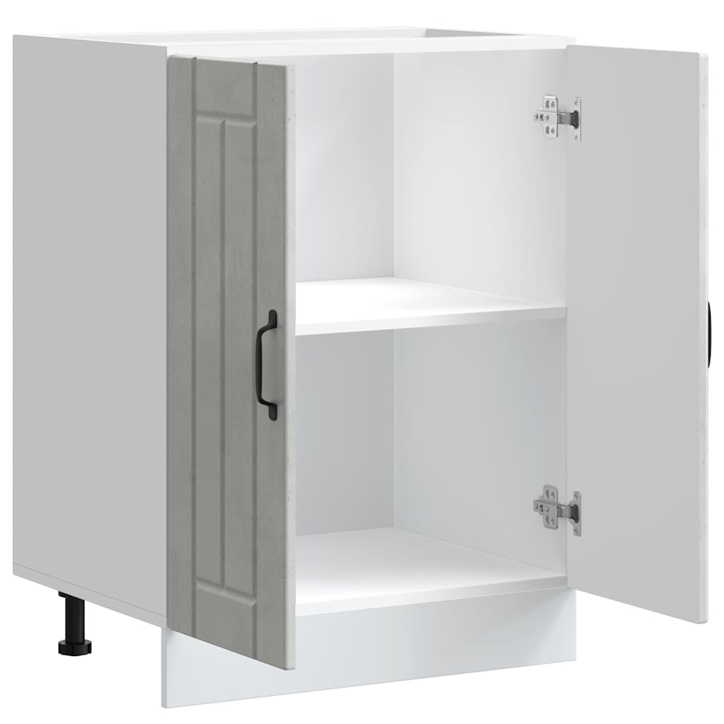 vidaXL Sink Base Cabinet "Lucca" Concrete Grey Engineered Wood