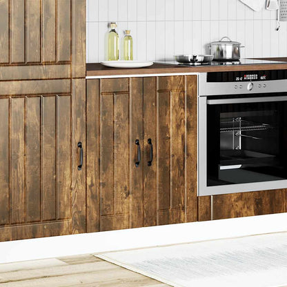 vidaXL Sink Base Cabinet "Lucca" Smoked Oak Engineered Wood