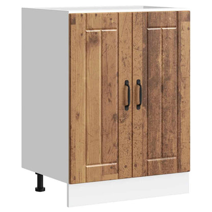vidaXL Sink Base Cabinet Lucca Old Wood Engineered Wood