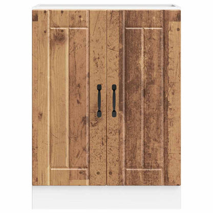 vidaXL Sink Base Cabinet Lucca Old Wood Engineered Wood