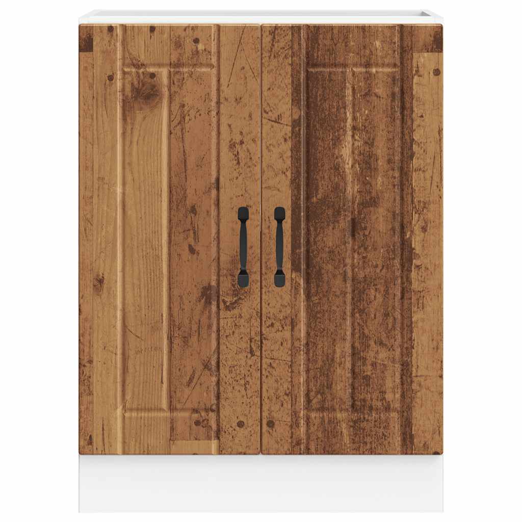 vidaXL Sink Base Cabinet "Lucca" Old Wood Engineered Wood