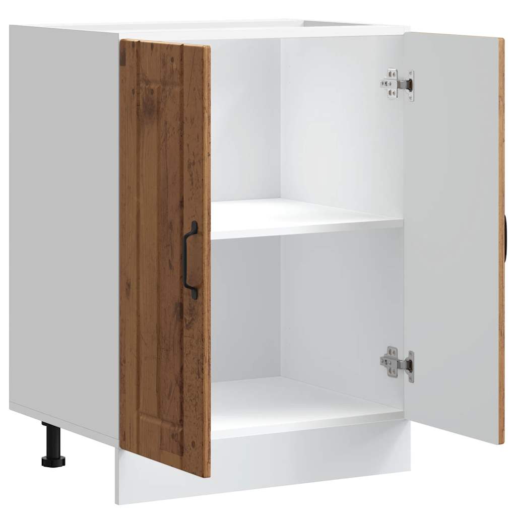 vidaXL Sink Base Cabinet "Lucca" Old Wood Engineered Wood