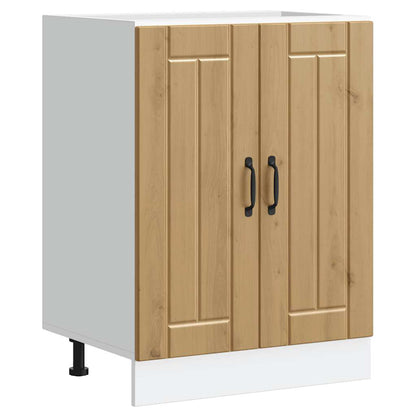 vidaXL Sink Base Cabinet "Lucca" Artisan Oak Engineered Wood