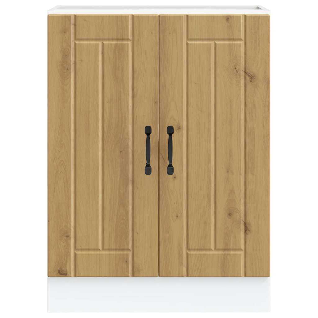 vidaXL Sink Base Cabinet Lucca Artisan Oak Engineered Wood