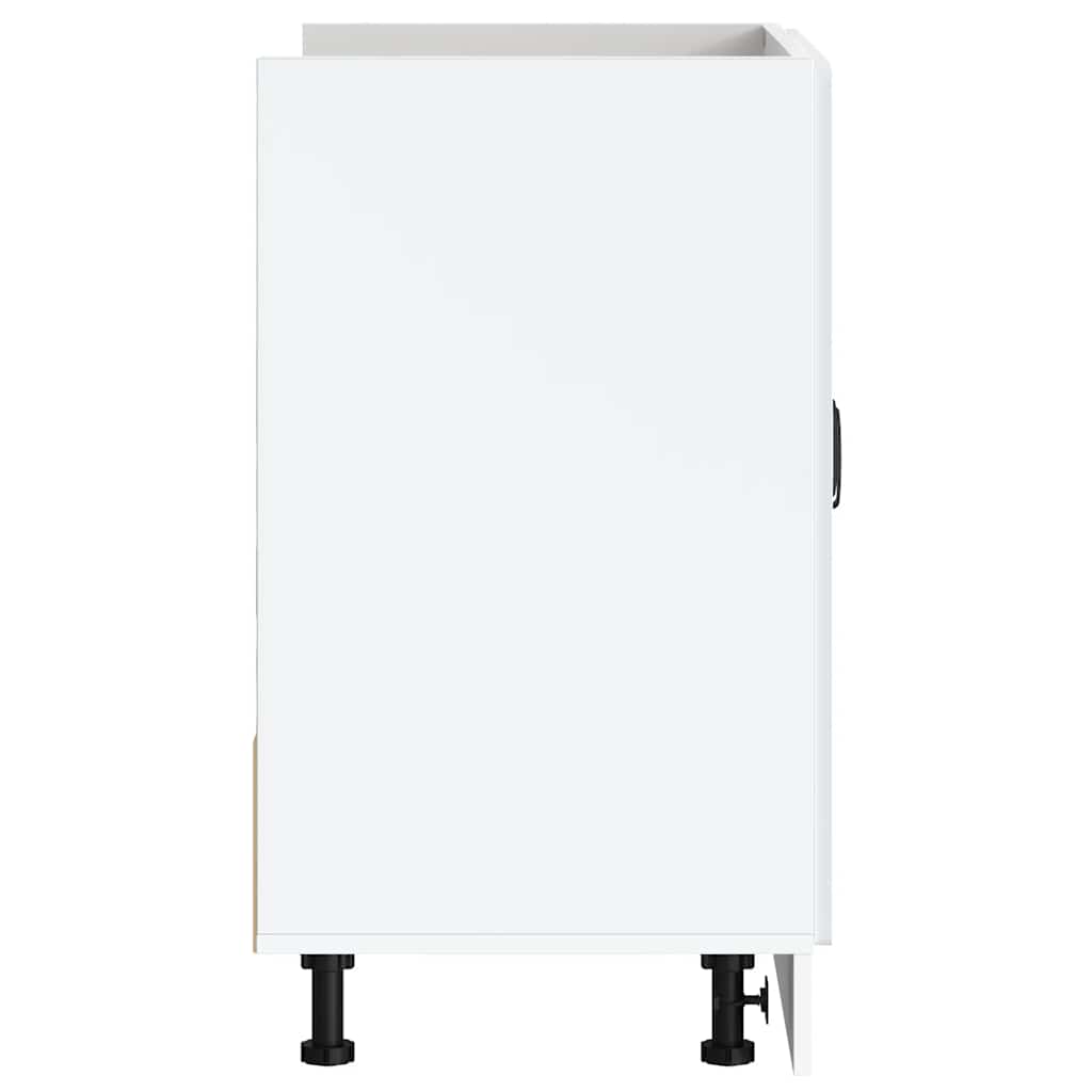 vidaXL Sink Base Cabinet Lucca High Gloss White Engineered Wood