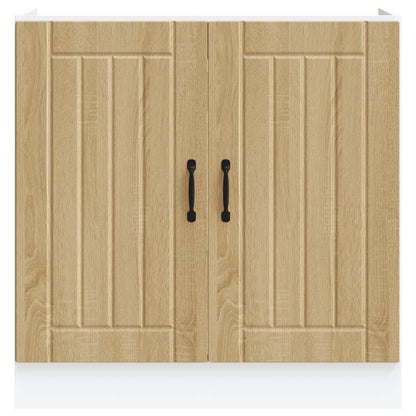 vidaXL Sink Base Cabinet Lucca Sonoma Oak Engineered Wood