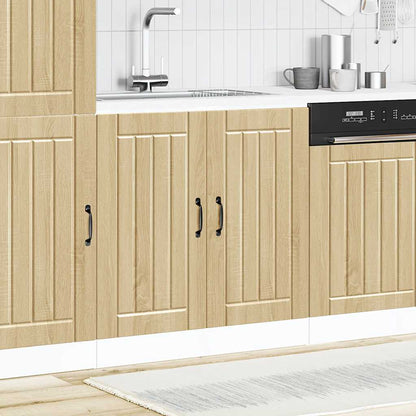 vidaXL Sink Base Cabinet Lucca Sonoma Oak Engineered Wood