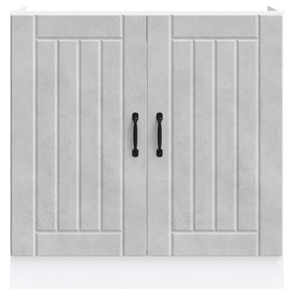 vidaXL Sink Base Cabinet Lucca Concrete Grey Engineered Wood