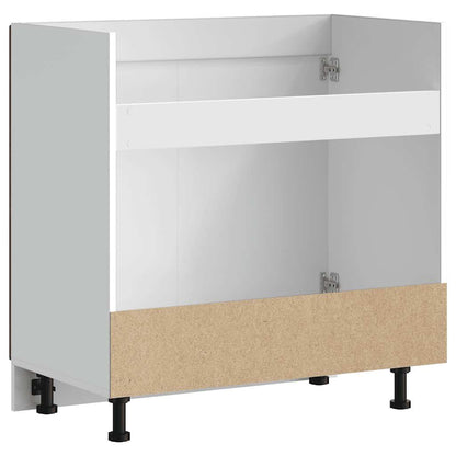 vidaXL Sink Base Cabinet "Lucca" Smoked Oak Engineered Wood