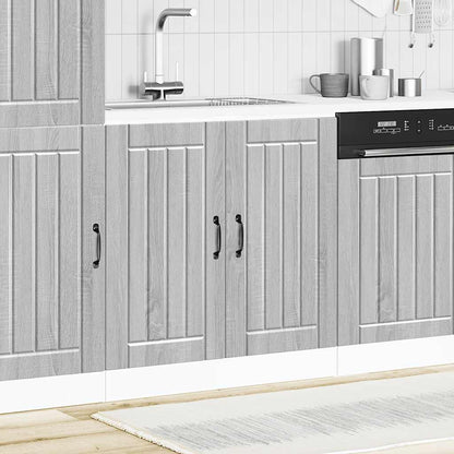 vidaXL Sink Base Cabinet "Lucca" Grey Sonoma Engineered Wood