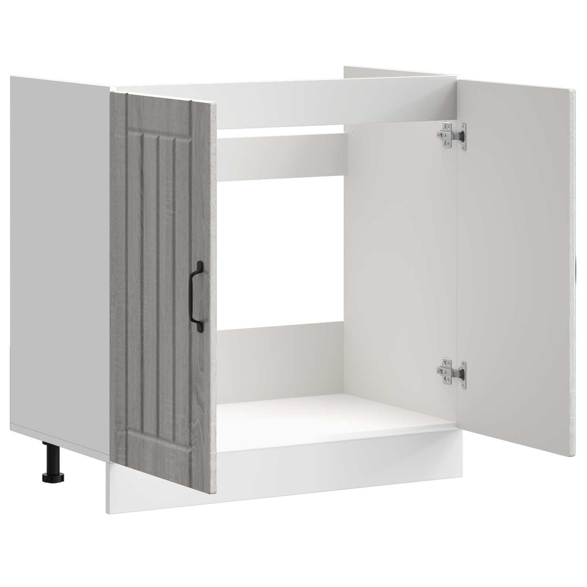 vidaXL Sink Base Cabinet "Lucca" Grey Sonoma Engineered Wood