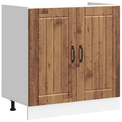 vidaXL Sink Base Cabinet "Lucca" Old Wood Engineered Wood