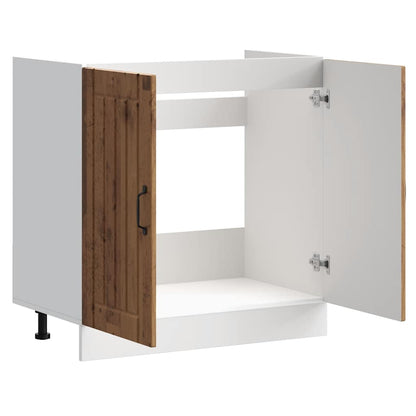 vidaXL Sink Base Cabinet "Lucca" Old Wood Engineered Wood