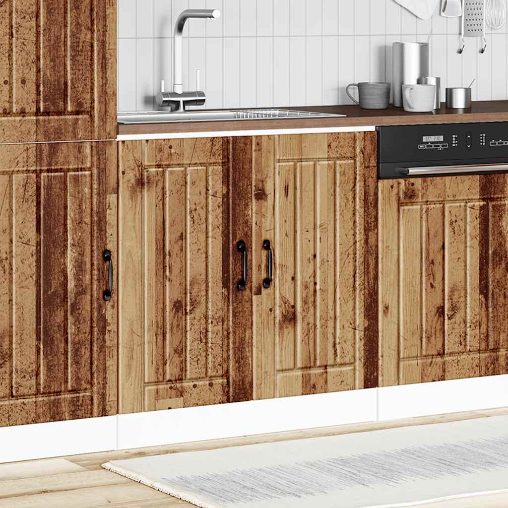 vidaXL Sink Base Cabinet "Lucca" Old Wood Engineered Wood