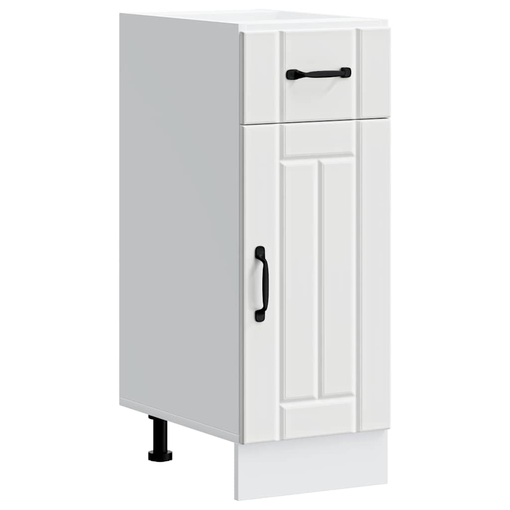 vidaXL Kitchen Base Cabinet "Lucca" White Engineered Wood