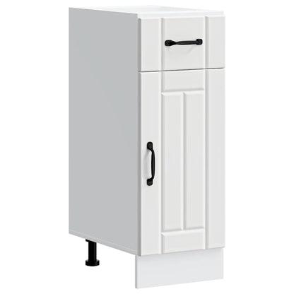 vidaXL Kitchen Base Cabinet "Lucca" White Engineered Wood