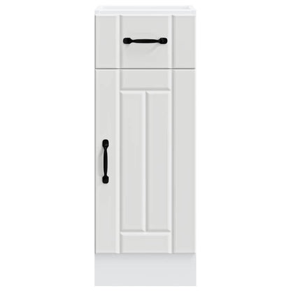 vidaXL Kitchen Base Cabinet "Lucca" White Engineered Wood