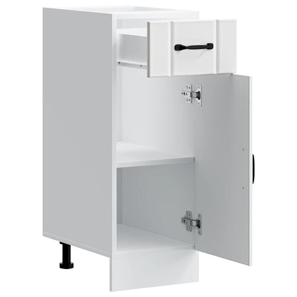 vidaXL Kitchen Base Cabinet "Lucca" White Engineered Wood