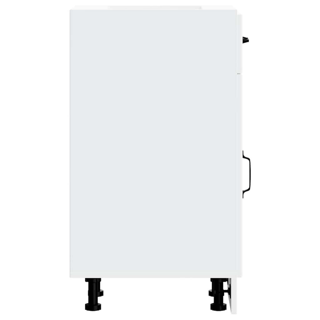 vidaXL Kitchen Base Cabinet "Lucca" White Engineered Wood