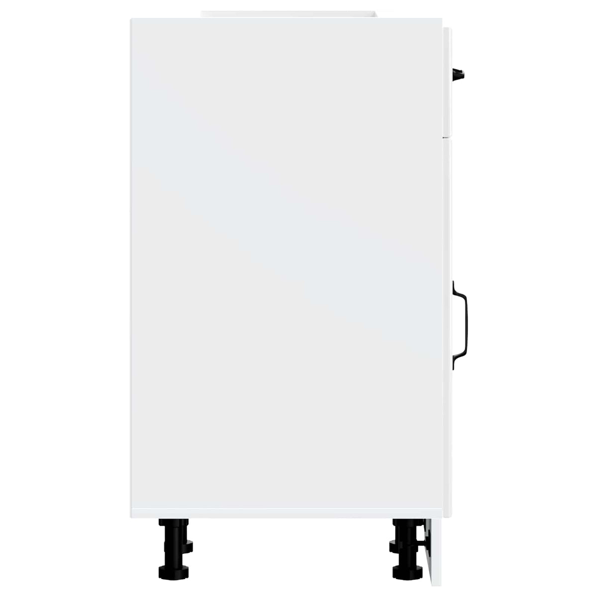 vidaXL Kitchen Base Cabinet "Lucca" High Gloss White Engineered Wood