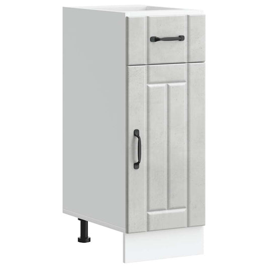 vidaXL Kitchen Base Cabinet "Lucca" Concrete Grey Engineered Wood