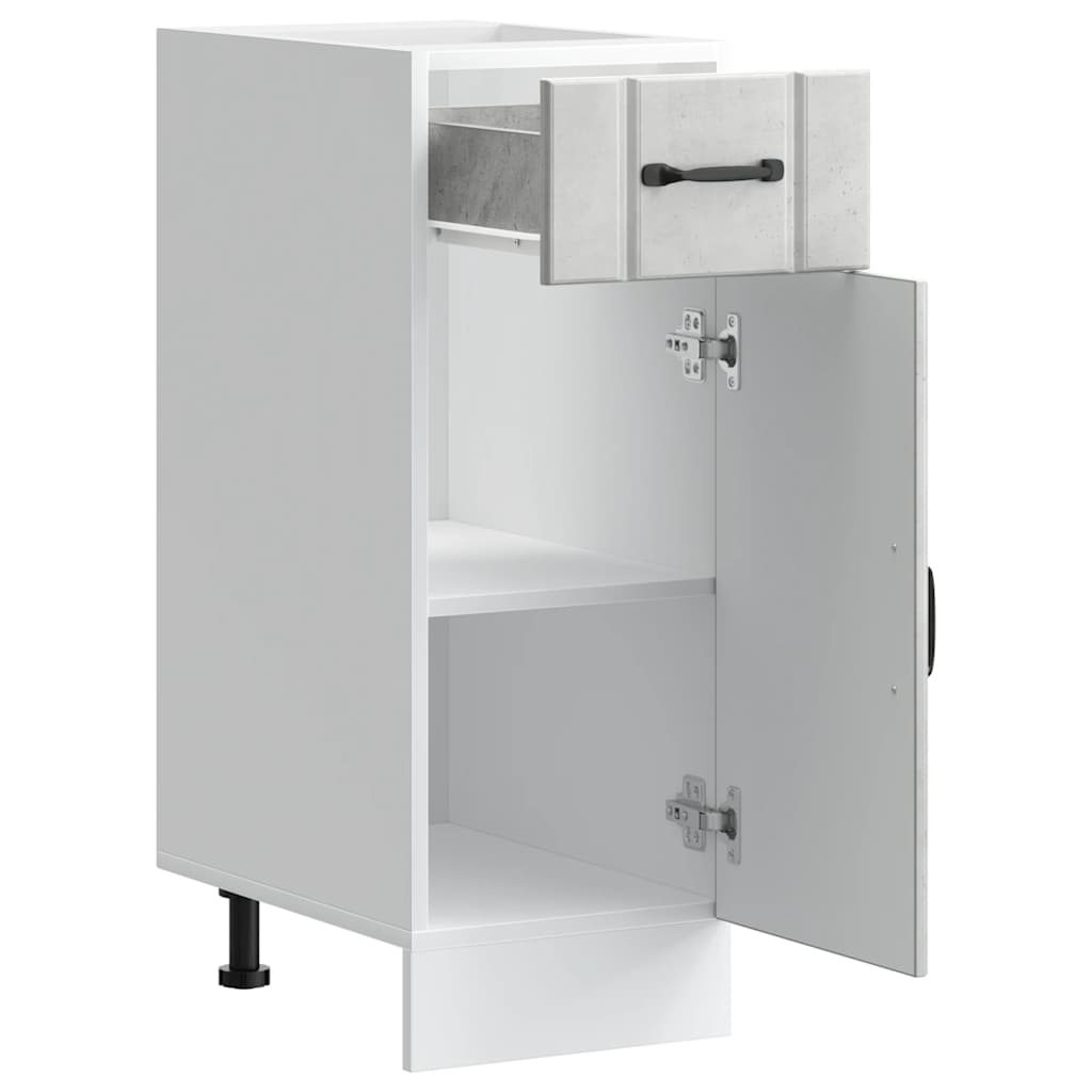 vidaXL Kitchen Base Cabinet Lucca Concrete Grey Engineered Wood