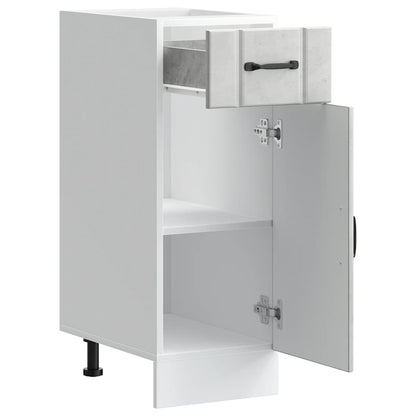 vidaXL Kitchen Base Cabinet Lucca Concrete Grey Engineered Wood
