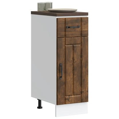 vidaXL Kitchen Base Cabinet "Lucca" Smoked Oak Engineered Wood