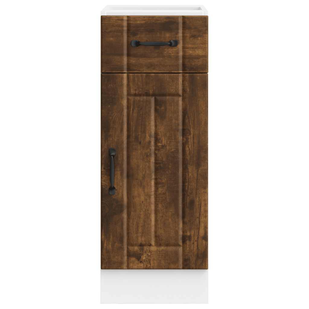 vidaXL Kitchen Base Cabinet "Lucca" Smoked Oak Engineered Wood