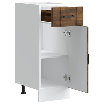 vidaXL Kitchen Base Cabinet "Lucca" Smoked Oak Engineered Wood