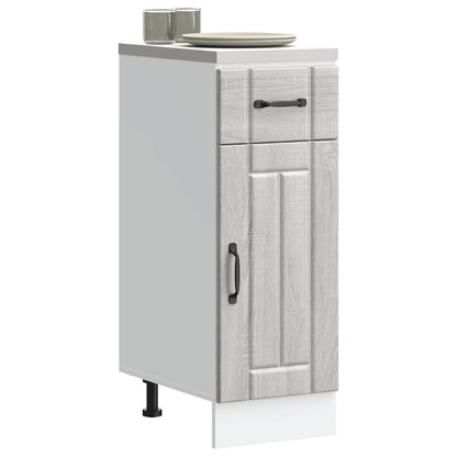 vidaXL Kitchen Base Cabinet "Lucca" Grey Sonoma Engineered Wood
