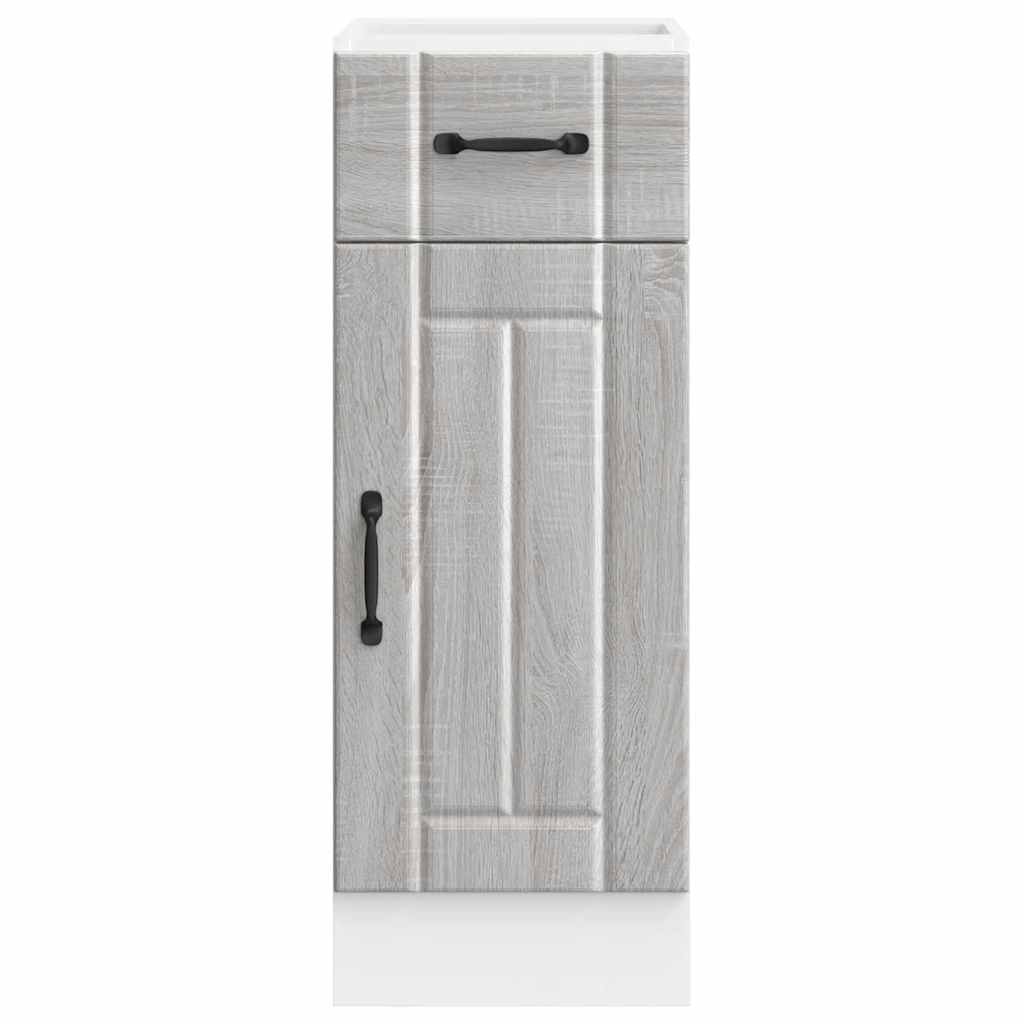vidaXL Kitchen Base Cabinet "Lucca" Grey Sonoma Engineered Wood