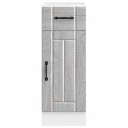vidaXL Kitchen Base Cabinet "Lucca" Grey Sonoma Engineered Wood