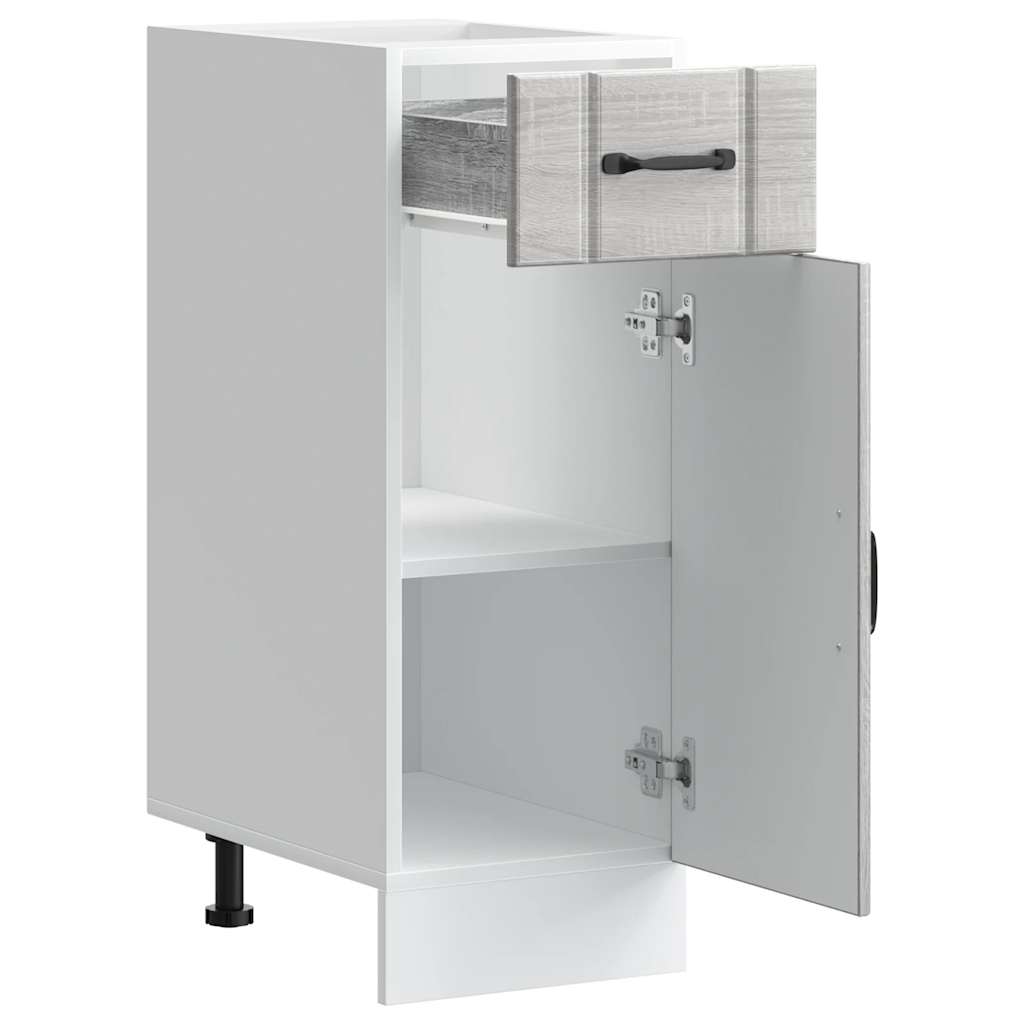 vidaXL Kitchen Base Cabinet "Lucca" Grey Sonoma Engineered Wood
