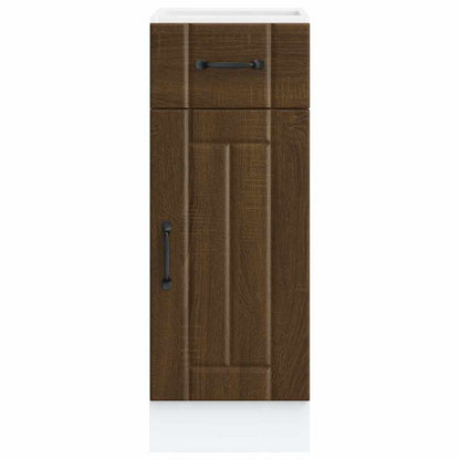 vidaXL Kitchen Base Cabinet "Lucca" Brown Oak Engineered Wood