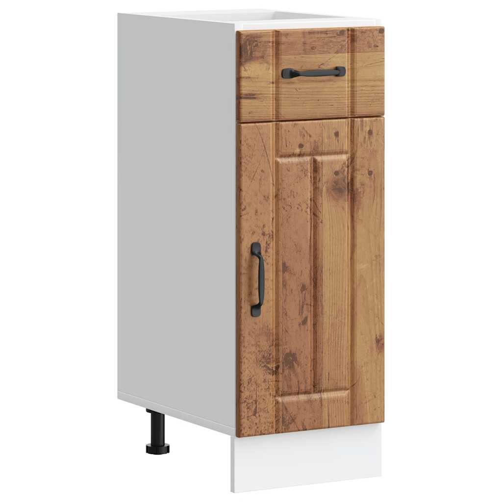 vidaXL Kitchen Base Cabinet "Lucca" Old Wood Engineered Wood