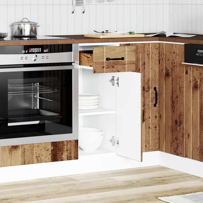 vidaXL Kitchen Base Cabinet "Lucca" Old Wood Engineered Wood