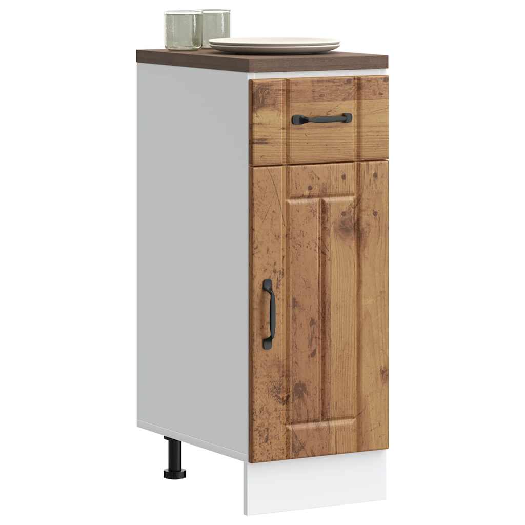 vidaXL Kitchen Base Cabinet "Lucca" Old Wood Engineered Wood