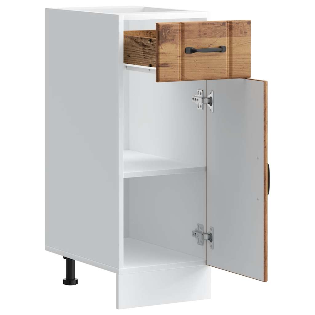 vidaXL Kitchen Base Cabinet "Lucca" Old Wood Engineered Wood