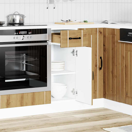 vidaXL Kitchen Base Cabinet "Lucca" Artisan Oak Engineered Wood