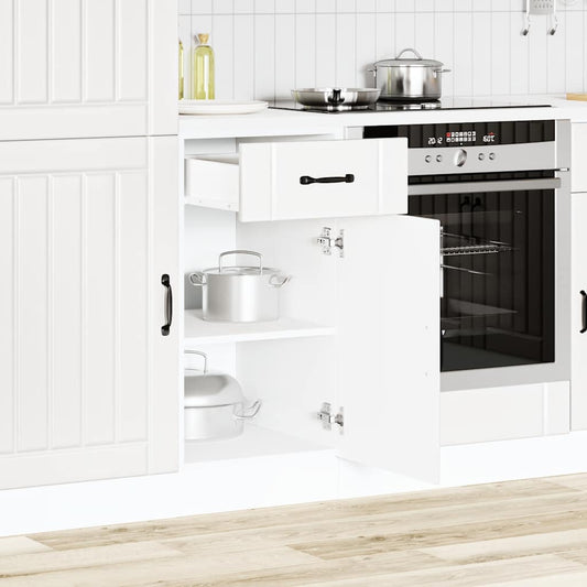 vidaXL Kitchen Base Cabinet "Lucca" White Engineered Wood