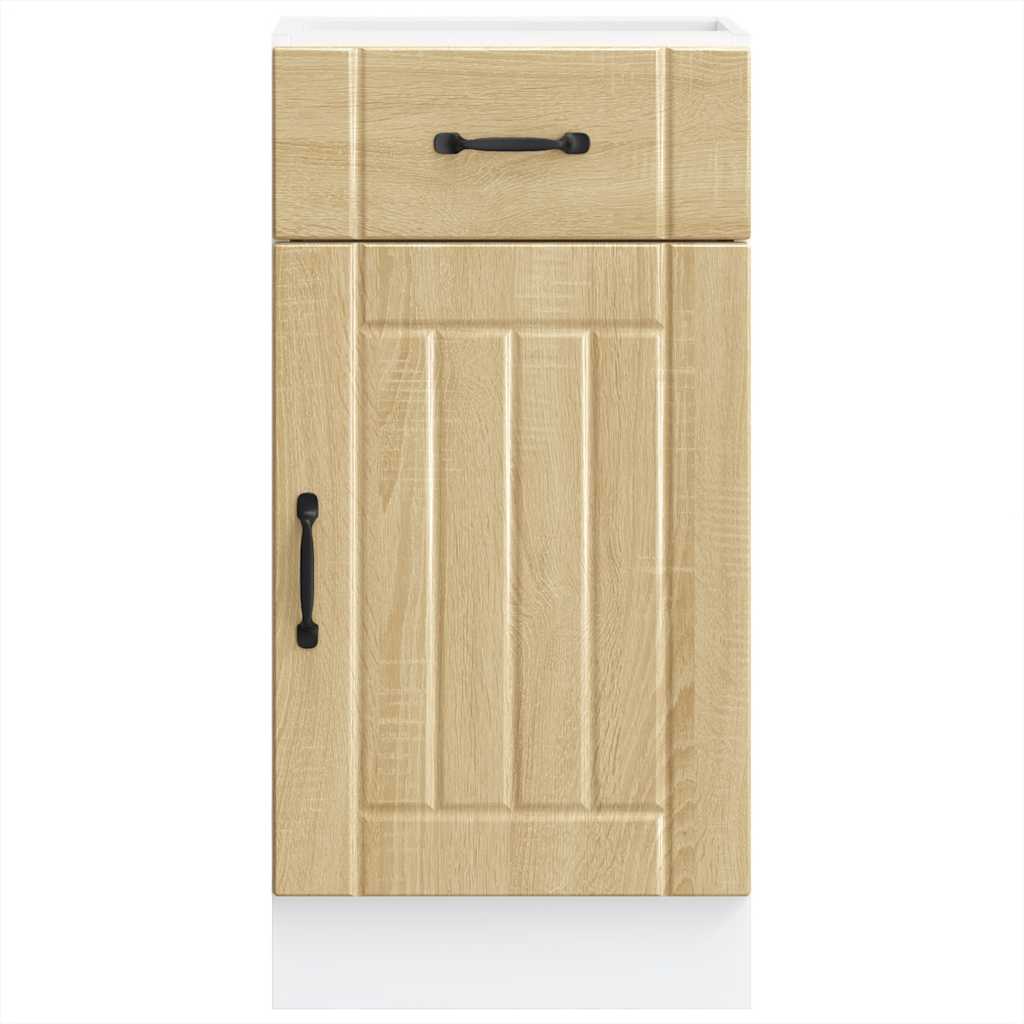 vidaXL Kitchen Base Cabinet Lucca Sonoma Oak Engineered Wood
