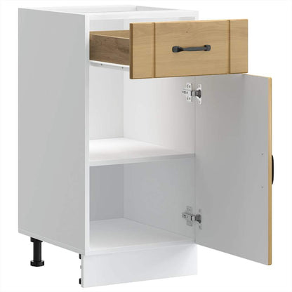 vidaXL Kitchen Base Cabinet Lucca Sonoma Oak Engineered Wood