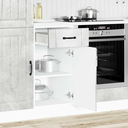 vidaXL Kitchen Base Cabinet "Lucca" Concrete Grey Engineered Wood