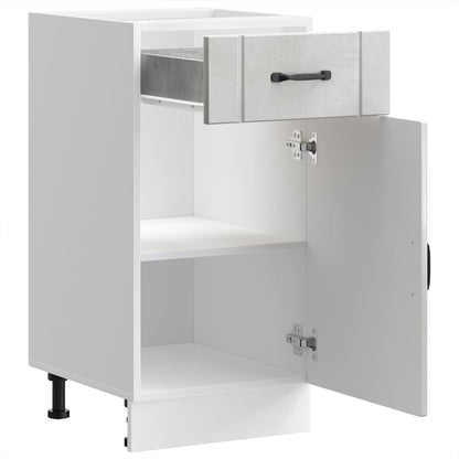 vidaXL Kitchen Base Cabinet Lucca Concrete Grey Engineered Wood